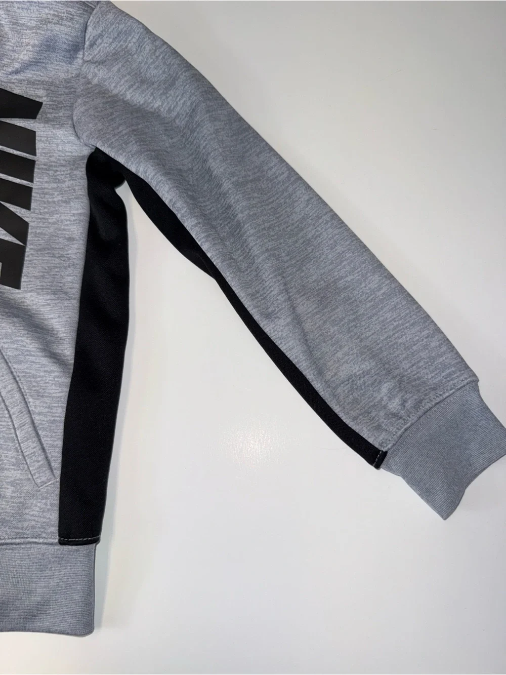 Nike Grey and Black Full‑Zip Bomber Jacket
